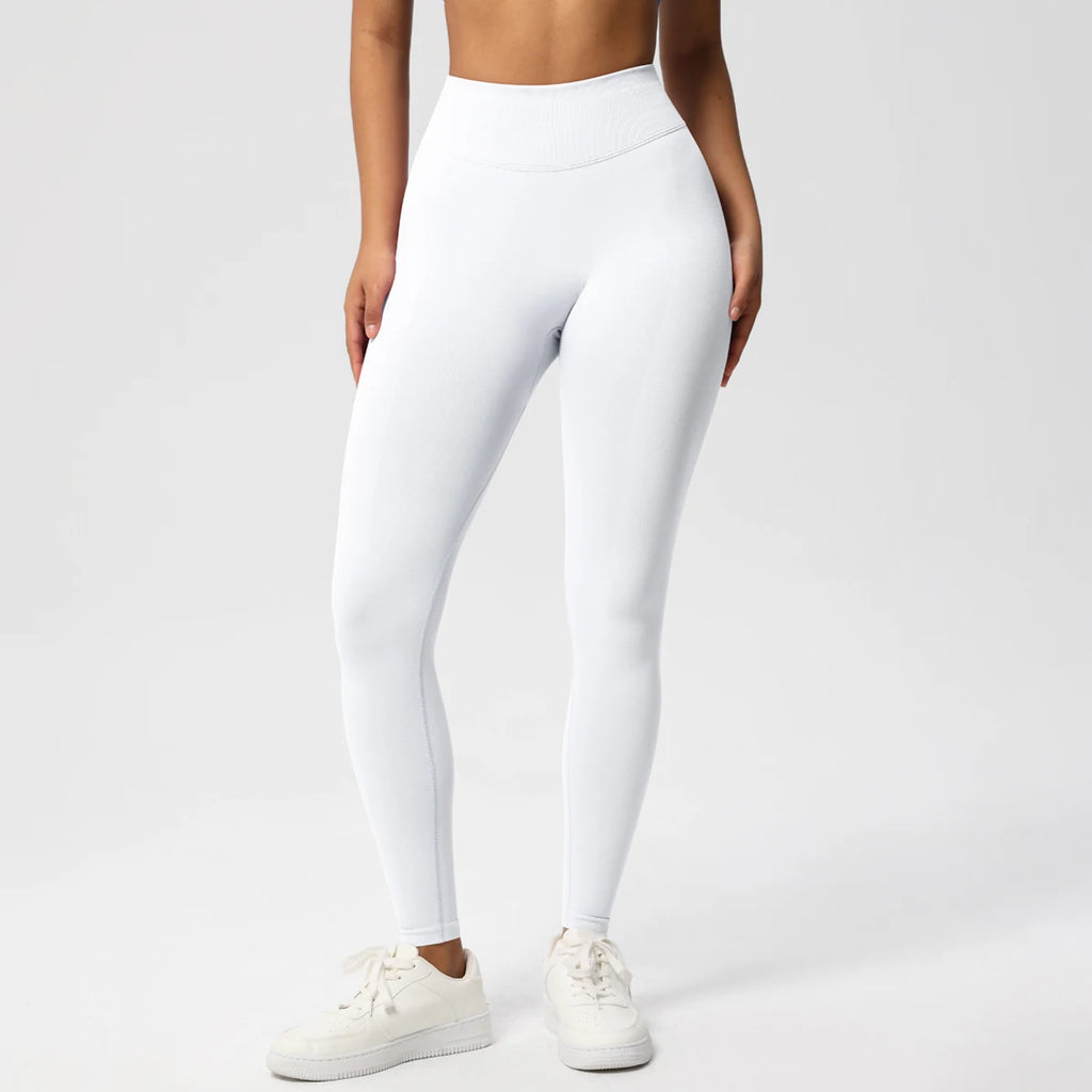 Seamless Women Solid Waist Yoga Pants Three-section Waist Sexy Hip-lifting Tight Sports Pants Fitness Exercise Yoga Pants