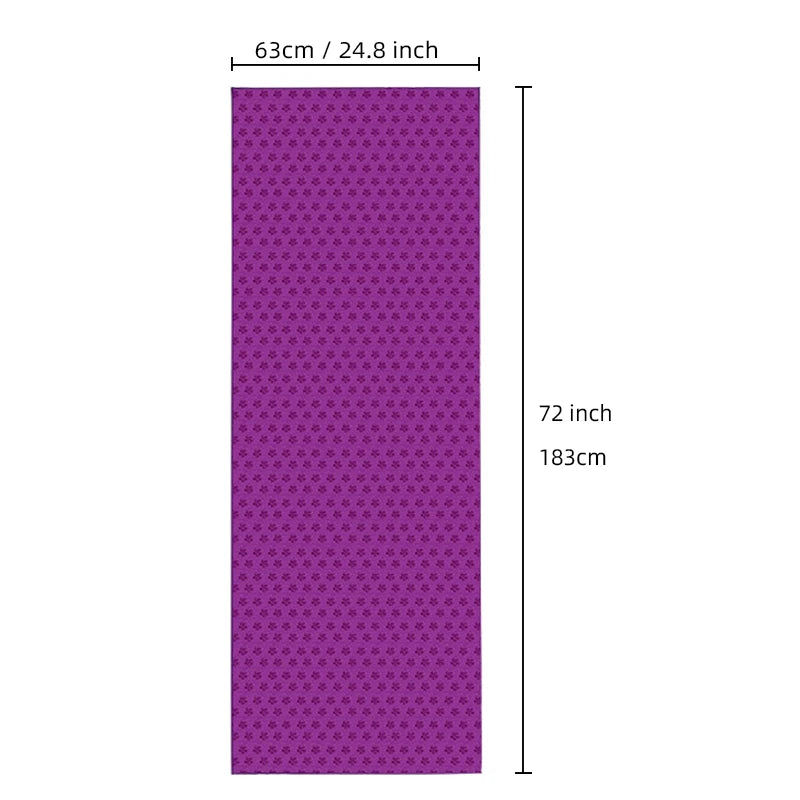 Yoga towels, hot and spicy yoga mat towels Featuring grip points to absorb sweat and prevent slipping, suitable for hot yoga, Pi