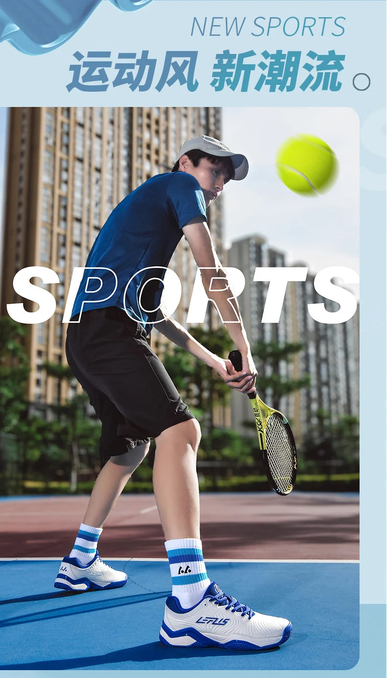 Professional tennis shoes for men and women breathable badminton volleyball shoes for indoor sports training non-slip competitio