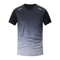 Men's T-Shirts Sports Fitness Sportswear Quick-Drying Gradient Short Sleeve Tops Outdoor Basketball Training Running Men Clothes