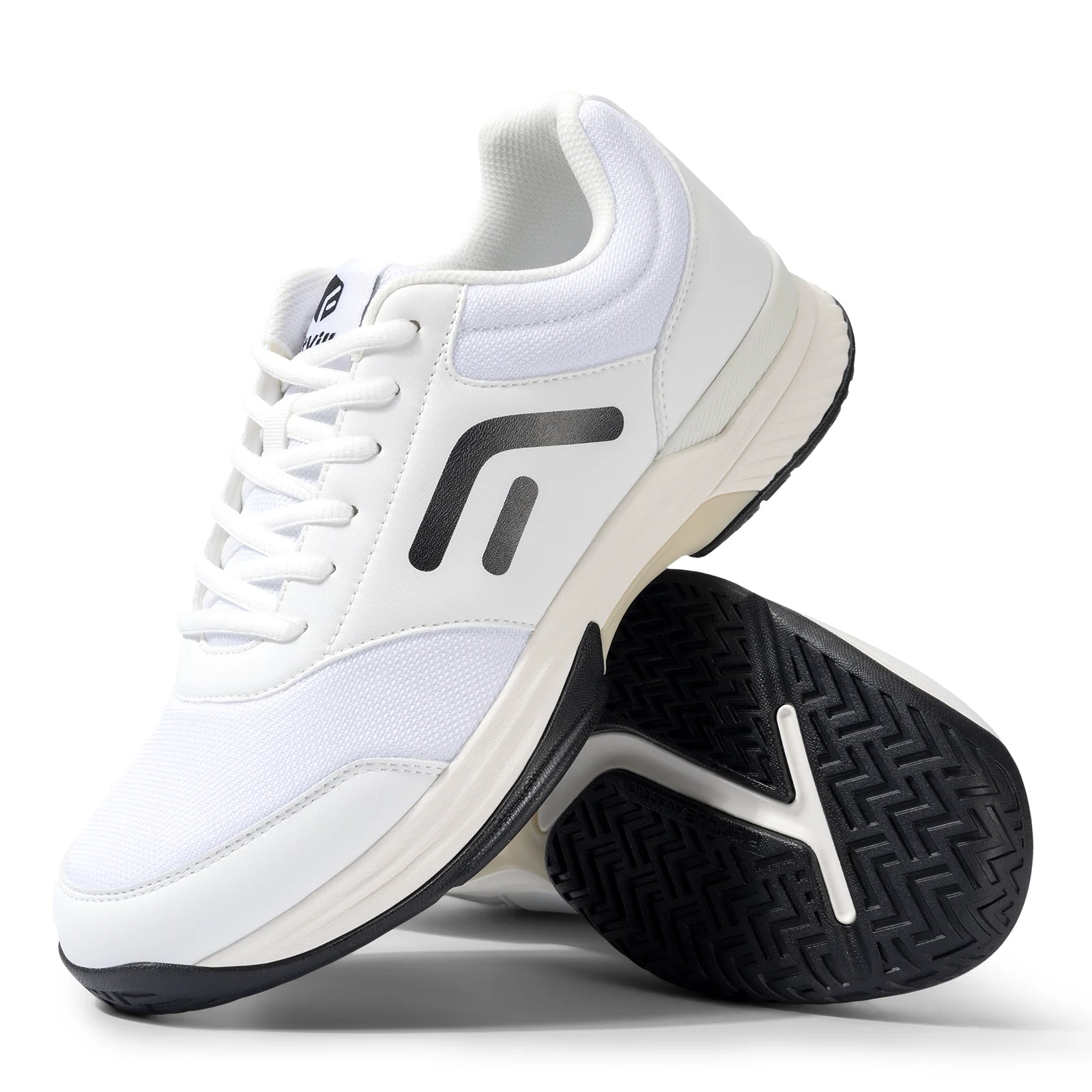 Fittington Wide Pickleball Shoes for Men Casual Sport Sneakers Breathable Tennis Shoes Hard Court Racquetball Cushioning Support