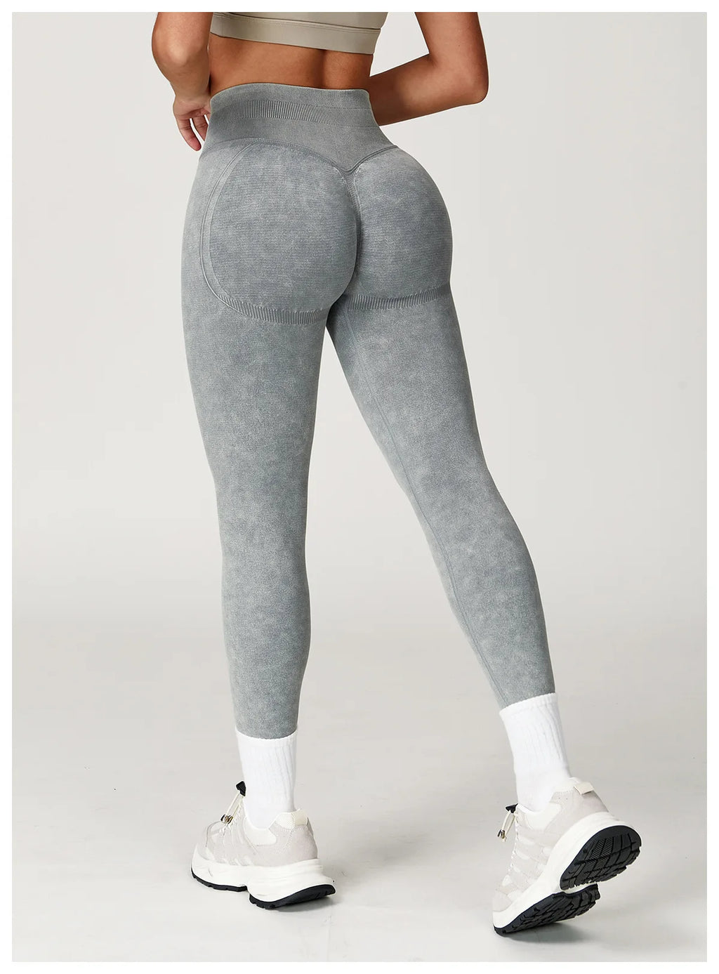 Yoga Pants Sports Leggings Women Seamless Sports Yoga Pant High Waist Ribbed Gym Clothes Fitness Workout Wear Scrunch Bum Tights
