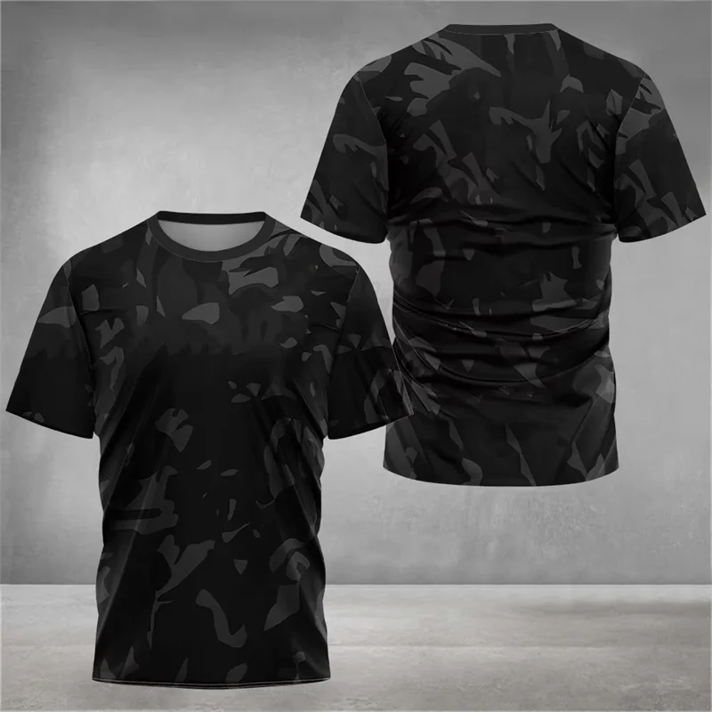 2025 New Summer Sports T Shirts For Men Fashion Trendy Streetwear 3D Printed Fitness T-shirts Loose Quick Dry Running Gym Tees