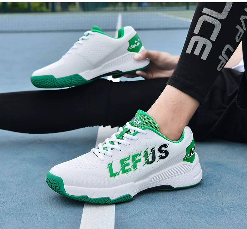 Tennis Shoes For Men 2024 New Breathable Badminton Volleyball Shoes Indoor Sport Anti-Slippery Pingpong Contest Training Sneaker