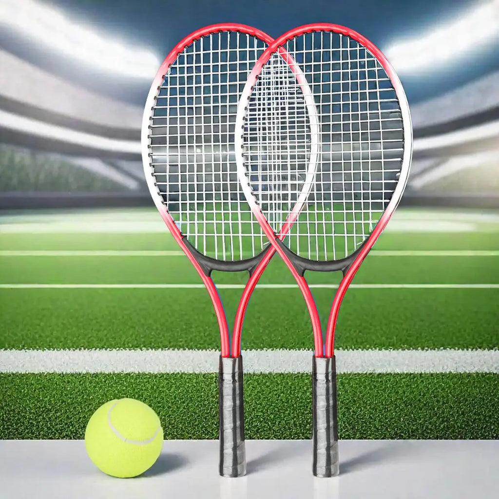 2pcs Tennis Rackets Included Tennis Bag And Tennis Sports Exercise Racquet Set Youth Games Outdoor,Suitable for Beginner