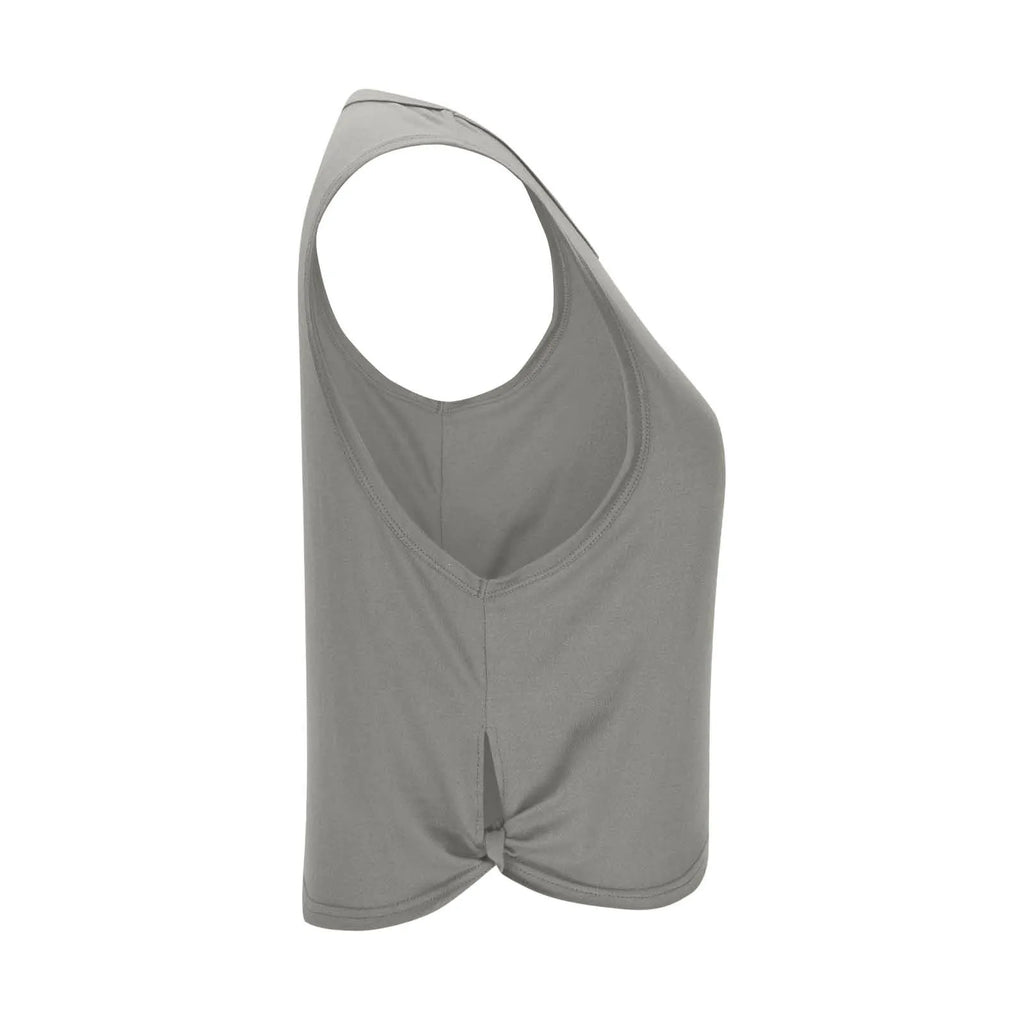 Women Sleeveless Yoga Tops Athletic Vest Breathable Blouse Cover Up Gym Workout Cool T-Shirt Running Short Tank Crop Top