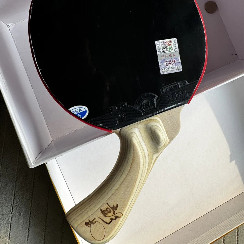 Special Shaped Table Tennis Racket 6mm Thickness Grasp The Diagonal Handle Professional Bottom Plate Developed By Peng Daoxiu