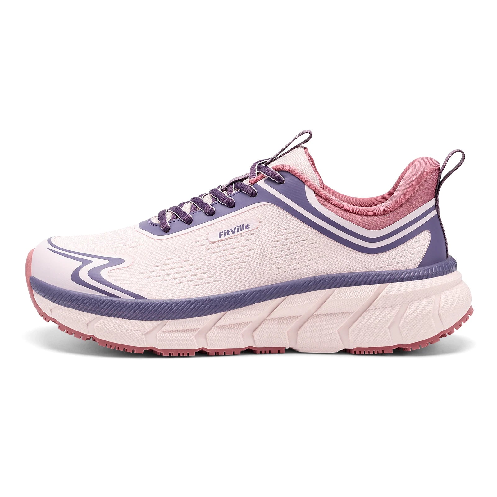Fittington Women's Sports Shoes Wide Women Sneakers Non-Slip Tennis Walking Running Shoes For Women Swollen Feet Pain Relief