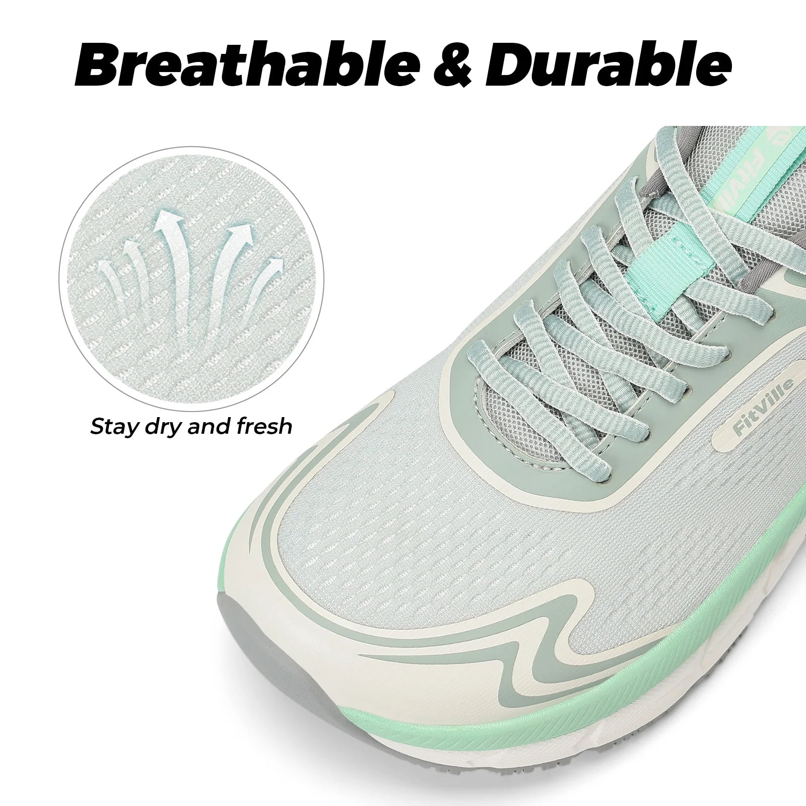 Fittington Women's Sports Shoes Wide Women Sneakers Non-Slip Tennis Walking Running Shoes For Women Swollen Feet Pain Relief