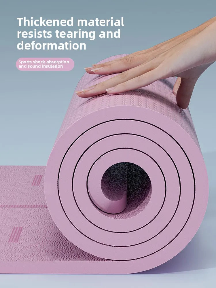Thiened Yoga Mat Fitn Mat Home Use Pad Women's Anti-slip Silent Profional Dance Yoga Mat Gymnastics Exercise Pad