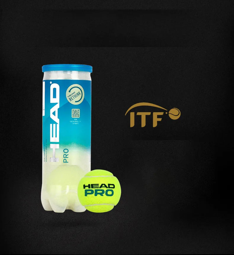 HEAD PRO Tennis Tournament Training Ball 3 Pieces Per Can Fast Speed Good Elasticity Durable Balls
