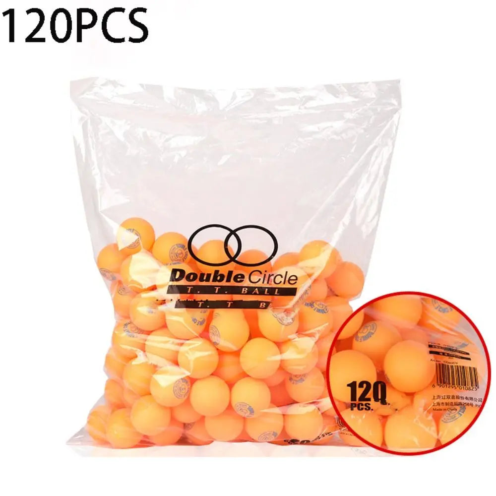 120PCS ABS Ping Pang Ball Wear-resistant Strong Table Tennis Accessories Elastic Durable Beating for Double Happiness