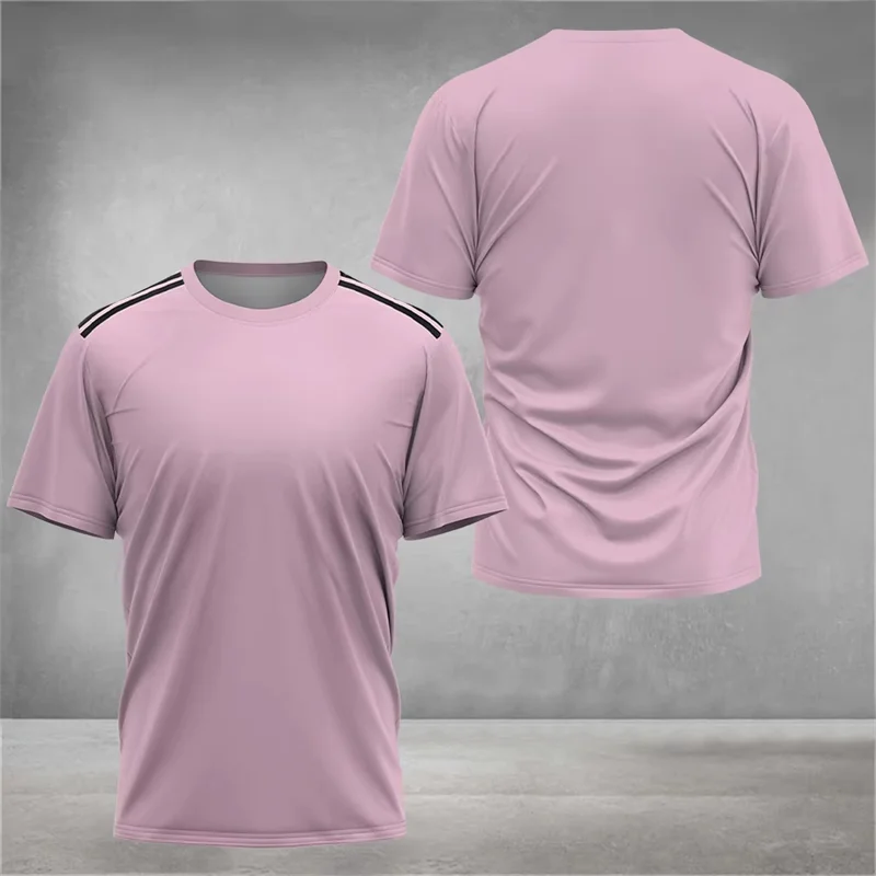 2025 New Summer Sports T Shirts For Men Fashion Trendy Streetwear 3D Printed Fitness T-shirts Loose Quick Dry Running Gym Tees