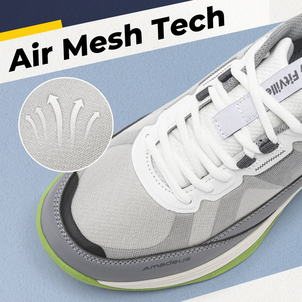 FitVille Wide Tennis Shoes For Men Pickleball Shoes Lightweight Breathable All Court Athletic With Arch Support & Wide Toe Box