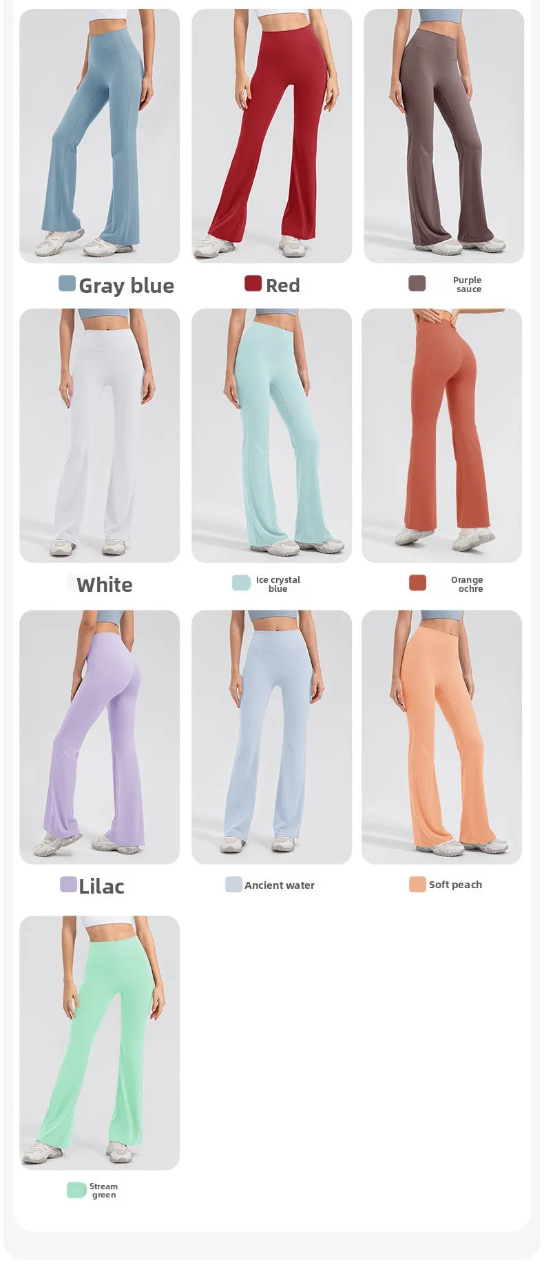 Yoga Pants Women High Waisted Yoga Pants with Pockets  Workout Flare Leggings Work Dress Pants Sports running fitness pants