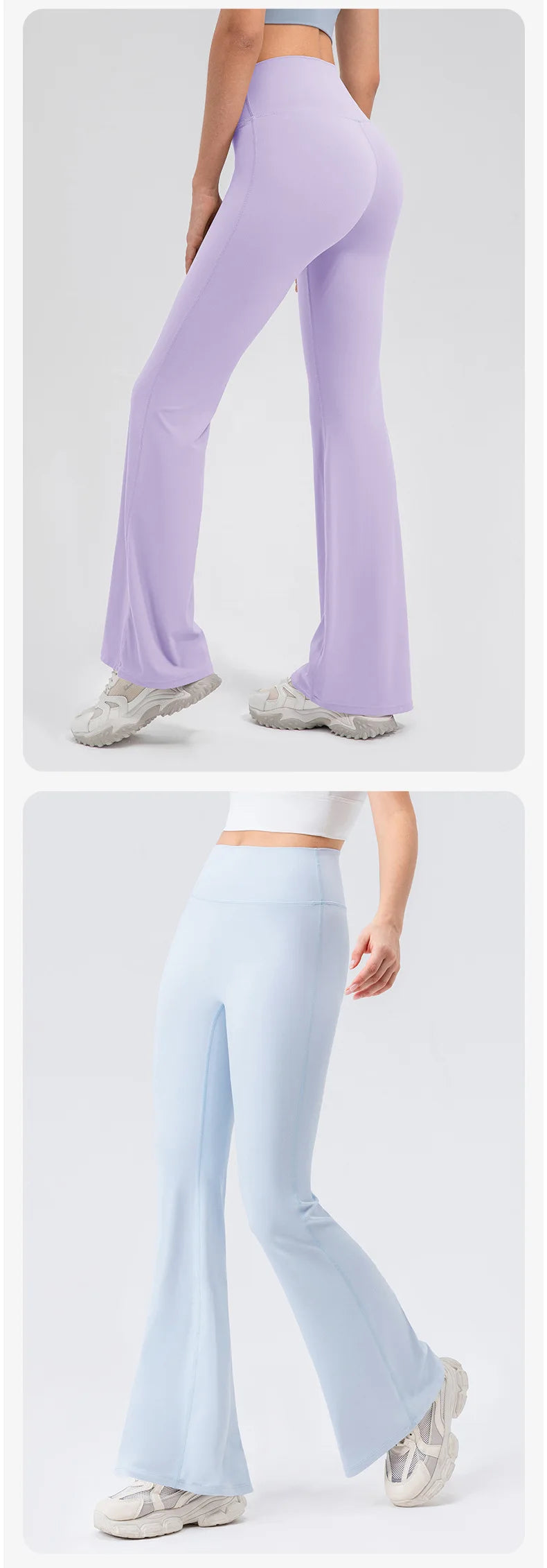 Yoga Pants Women High Waisted Yoga Pants with Pockets  Workout Flare Leggings Work Dress Pants Sports running fitness pants