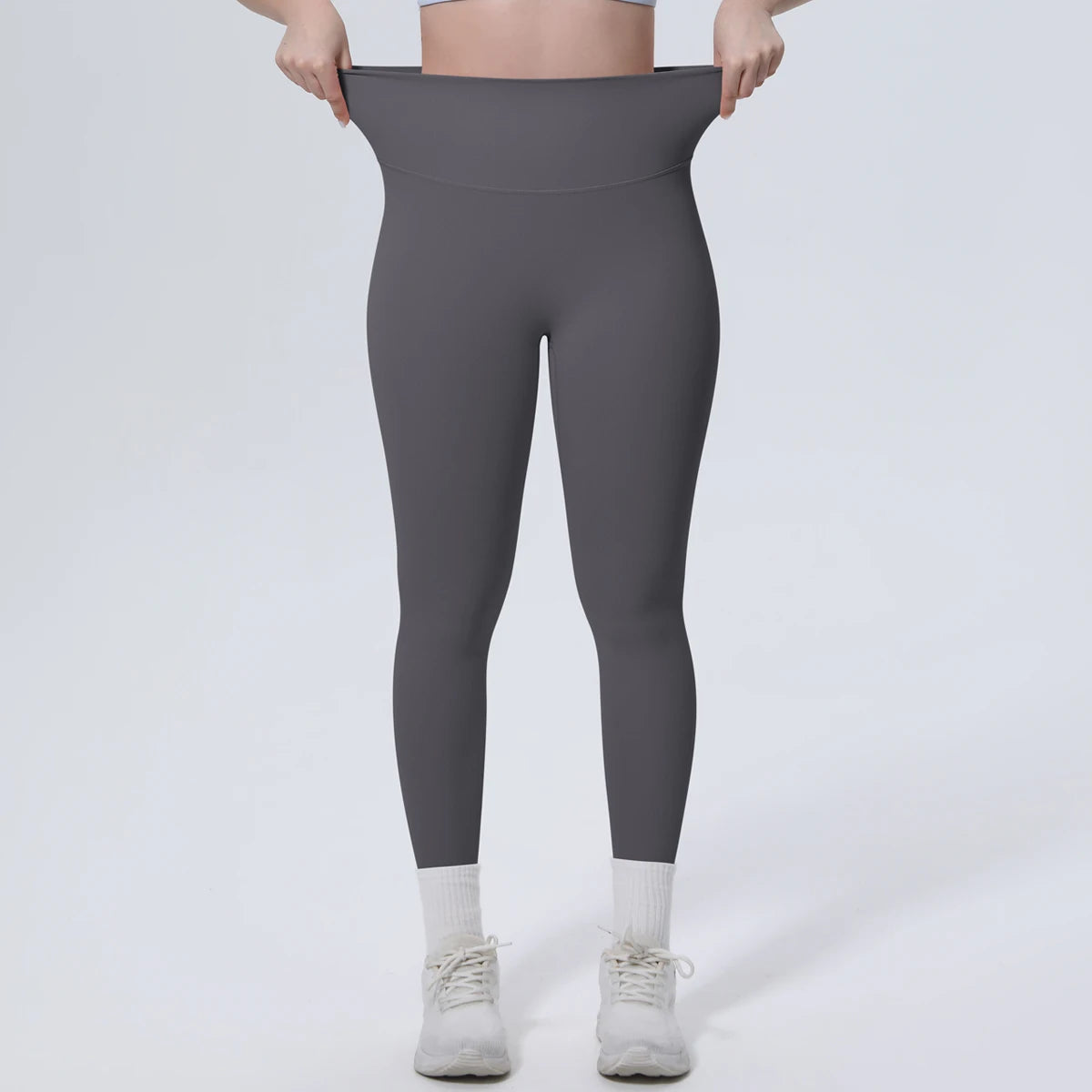 Summer Breathable Peach Buttocks Yoga Pants Solid Color High Stretch Sports Leggings Gym Push Up Outdoor Running Yoga Pants