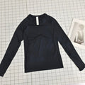 Ultra-Lightweight Seamless Yoga Top with Thumb Holes - Quick-Dry, Moisture-Wicking, No Chafing, Ideal for Any Workout!