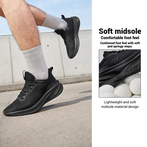 361 Degrees Fengye 5.0 Running Shoes Lightweight Wear Resistant Shock Absorb Breathable Soft Soled Male Sneakers 672542210F