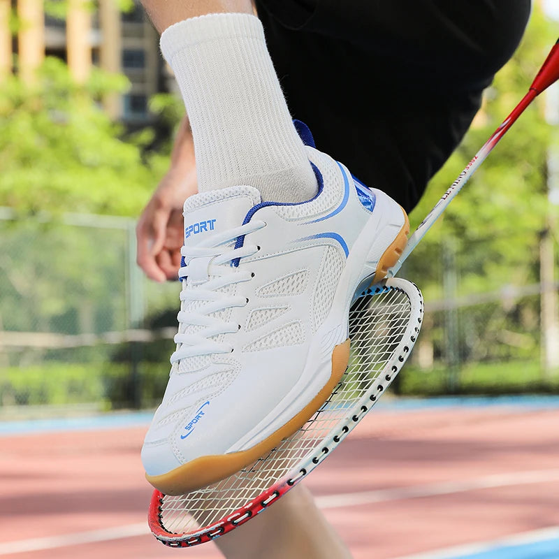 Badminton Shoes for Men and Women, Professional Sports Training Shoes, Shock-Absorbing Breathable Table Tennis Shoes, Tennis Shoes