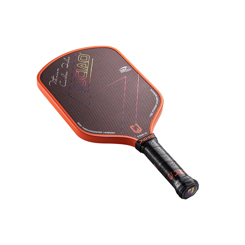 JUCIAO T-Titanium Pickleball Paddle Carbon Fiber Pickleballs For Spin And Control Foam  Injected Edges Thermoformed Pickleball