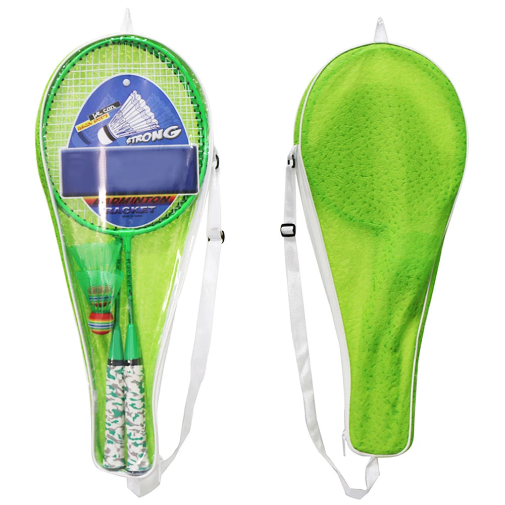 1 Pair Badminton Rackets with Balls 2 Player Badminton Set for Children Indoor Outdoor Sport Game