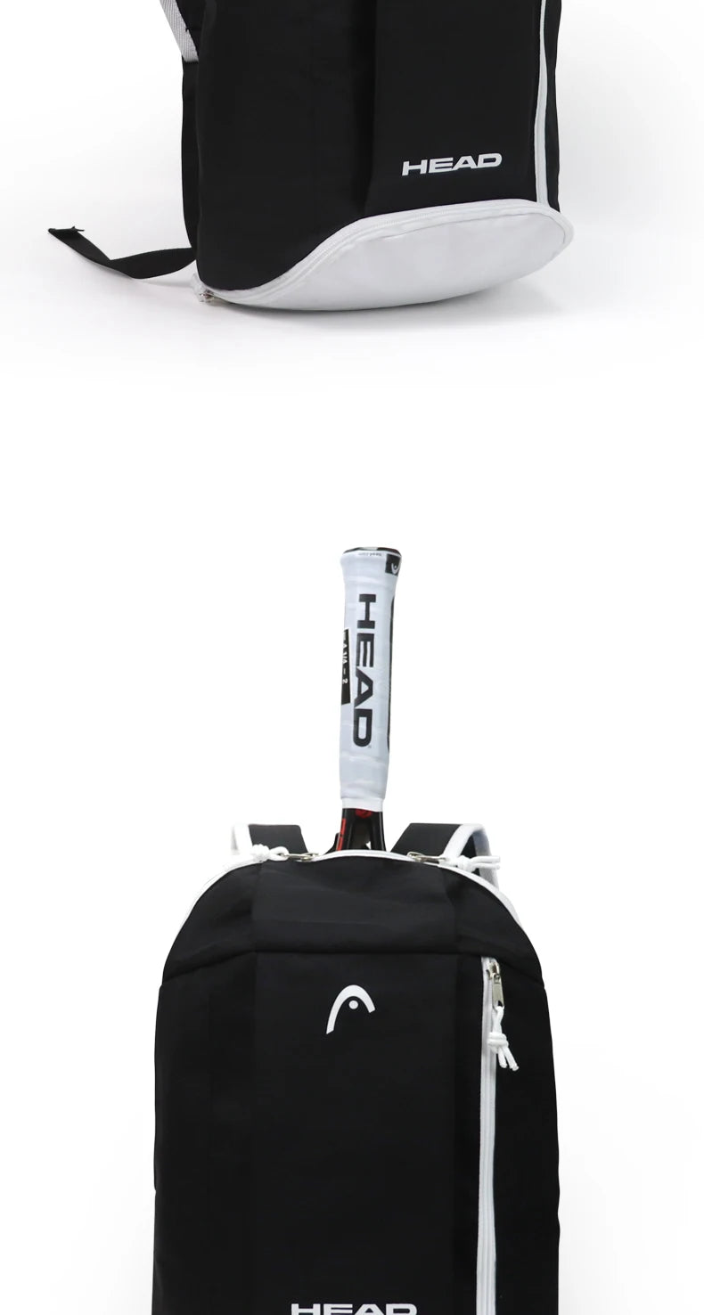 HEAD Tennis Racket Bag Large Capacity for Simple Fashion Tennis Racket Bag Badminton Backpack Portable Racket Bag