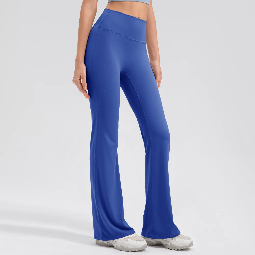 Yoga Pants Women High Waisted Yoga Pants with Pockets  Workout Flare Leggings Work Dress Pants Sports running fitness pants