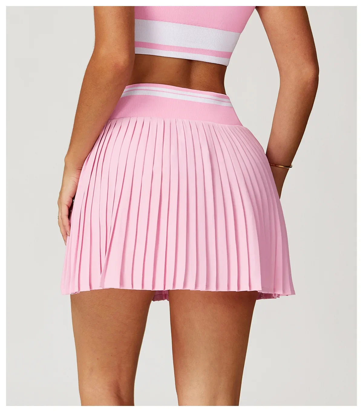 Summer Anti-Glare Tennis Skirts A-line Pleated Yoga Shorts Skirts Women High Waist Sports Fitness Skirt Gym Workout Sportswear