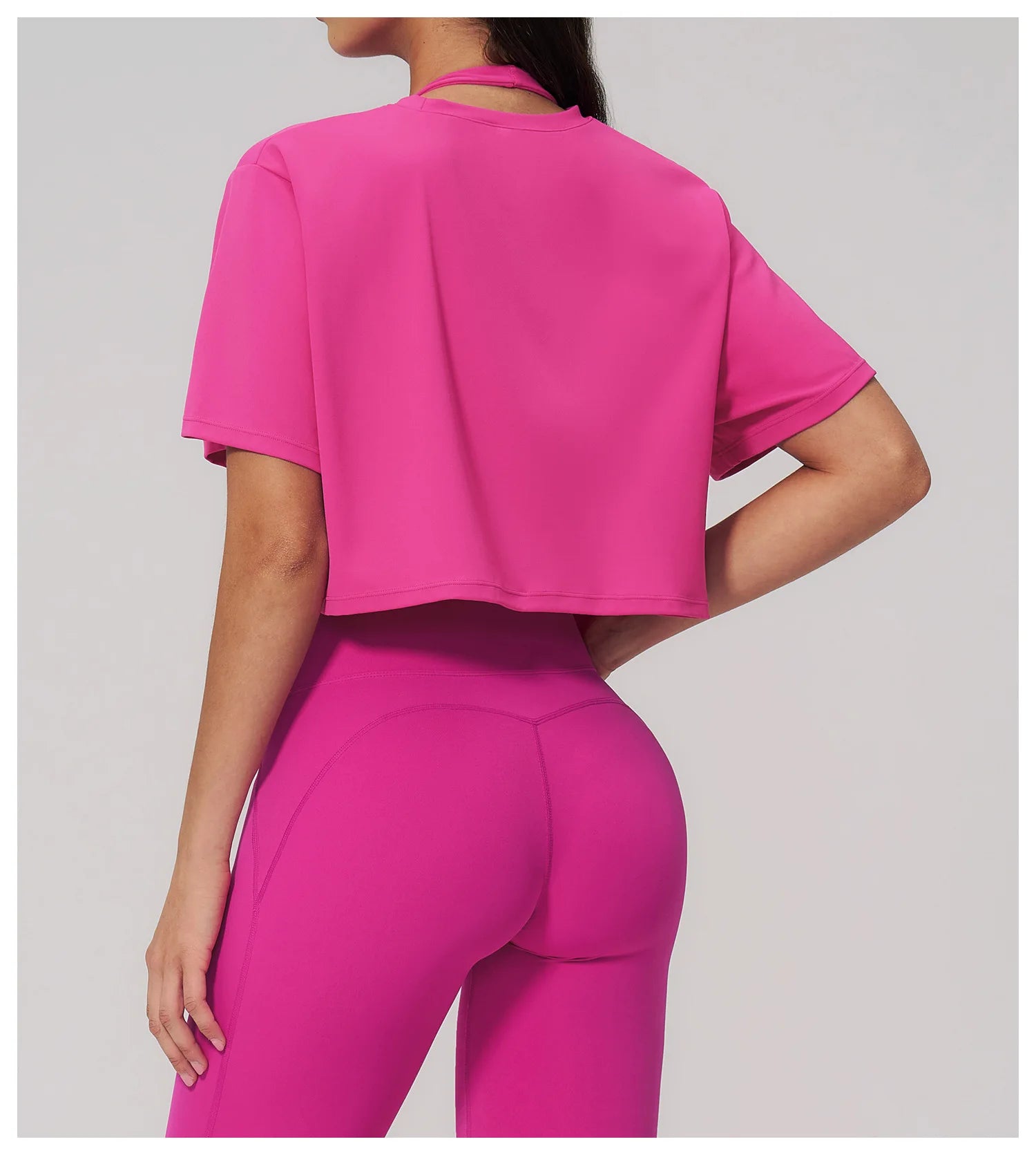 Yoga Tops Summer Sports Fitness Clothes Women's Short Sleeves Yoga Shirts Running Sports Gym Tops Loose Breathable Casual Tops