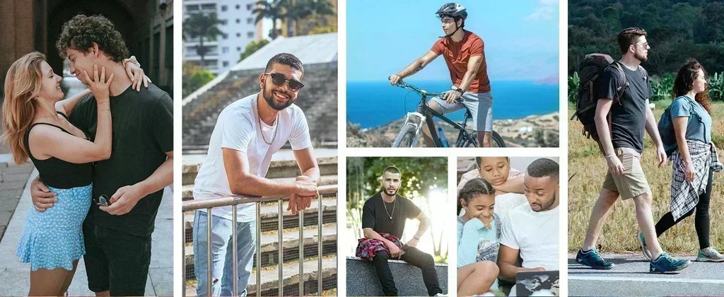 Comparison of Sports Fun Satire Humor Men's and Women's T-shirts Street Hip-hop Summer Men's Round Neck Short Sleeved Shirts