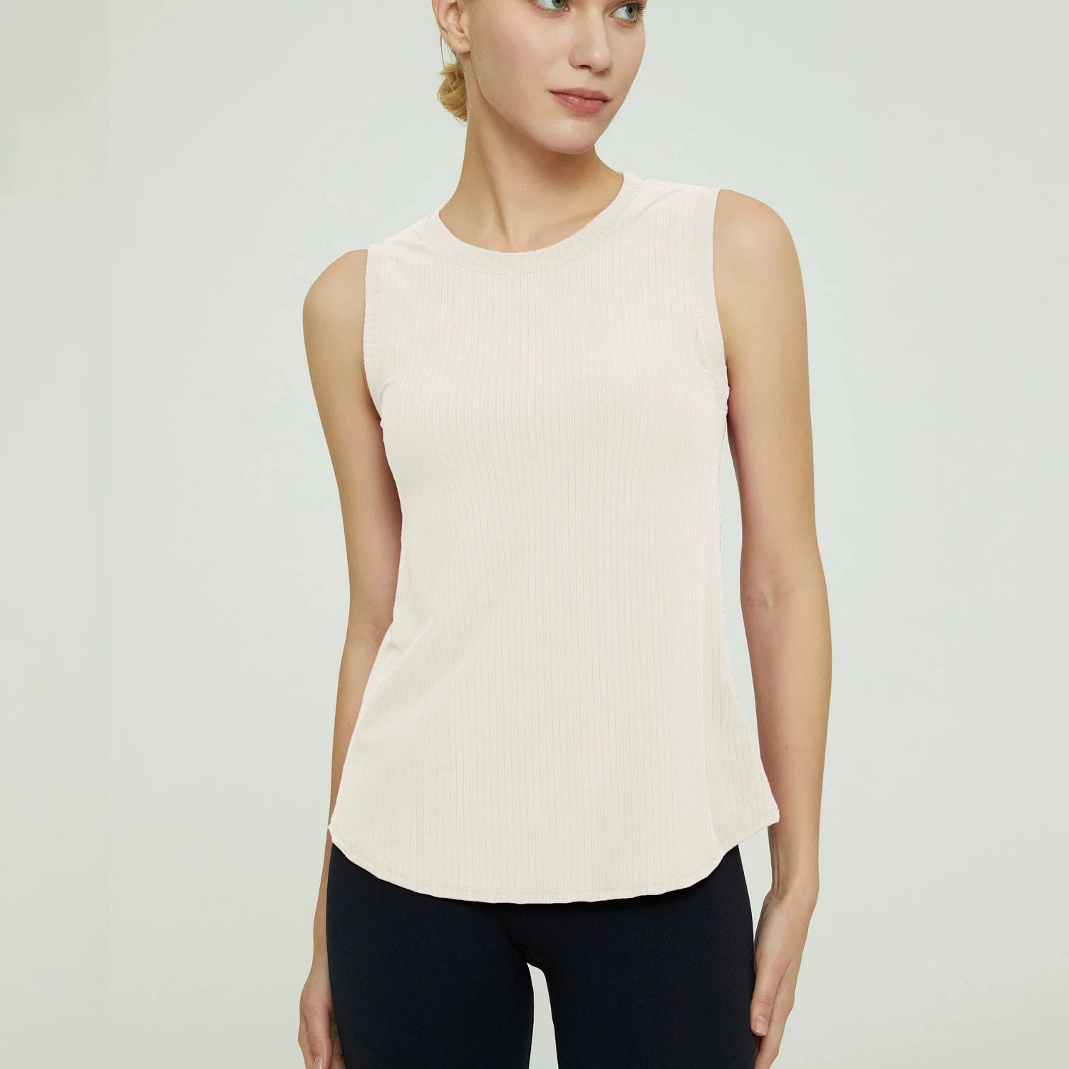 Yoga Tops Women Gym Training Sport Tops Quick-Dry Yoga Shirts Sleeveless Outdoor Running Fitness Casual Sports T-shirt