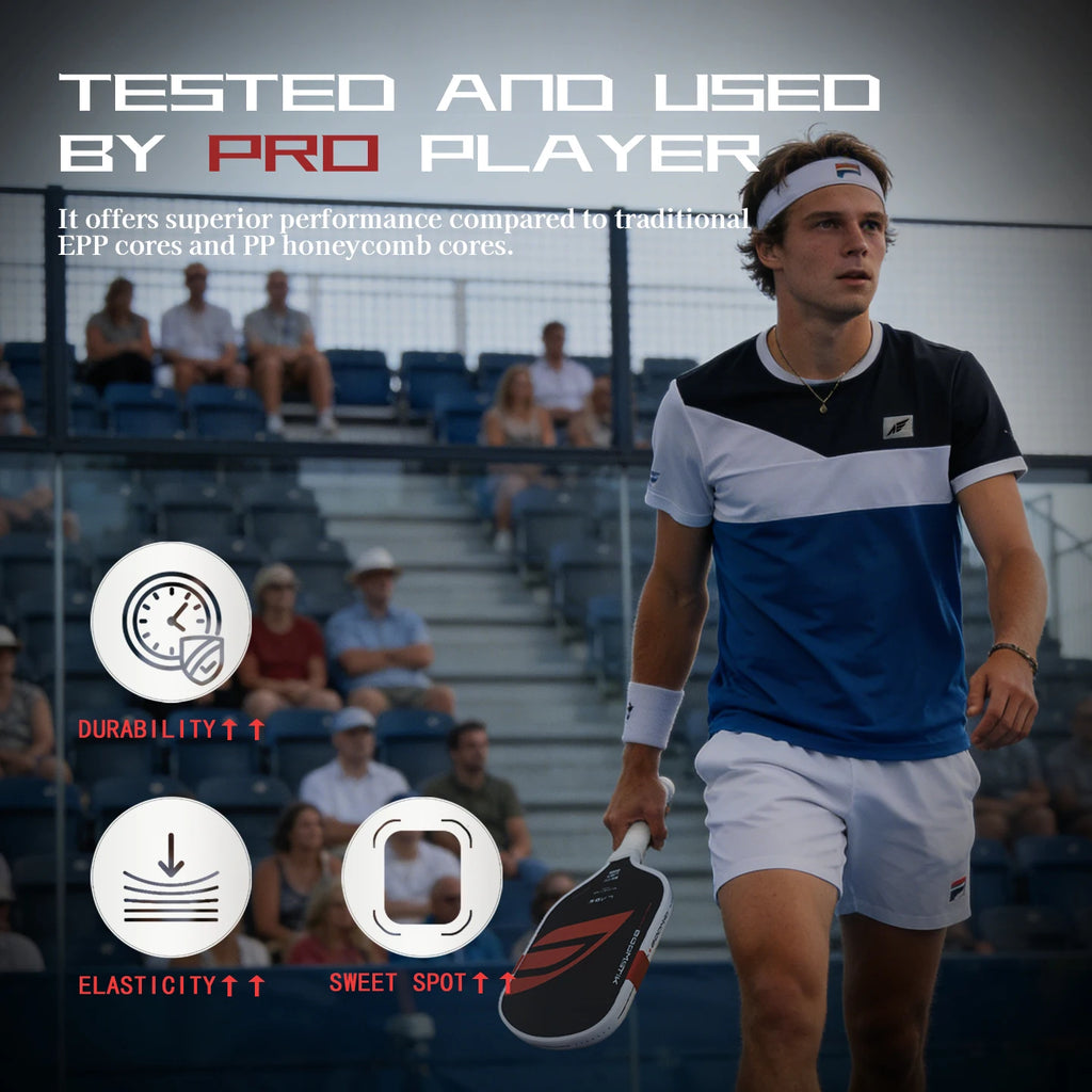 Boomstick  T700 Pickleball Paddle 16mm Thickness Pro EPP+EVA Foam TPU Edging Super Durable Training Custom LOGO Available