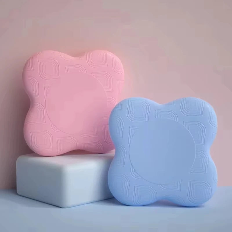 2pcs Yoga Kneeling Mat Thickened Flat Support Mat Knee Pad Portable Elbow Pad Yoga Mat Sports Fitness