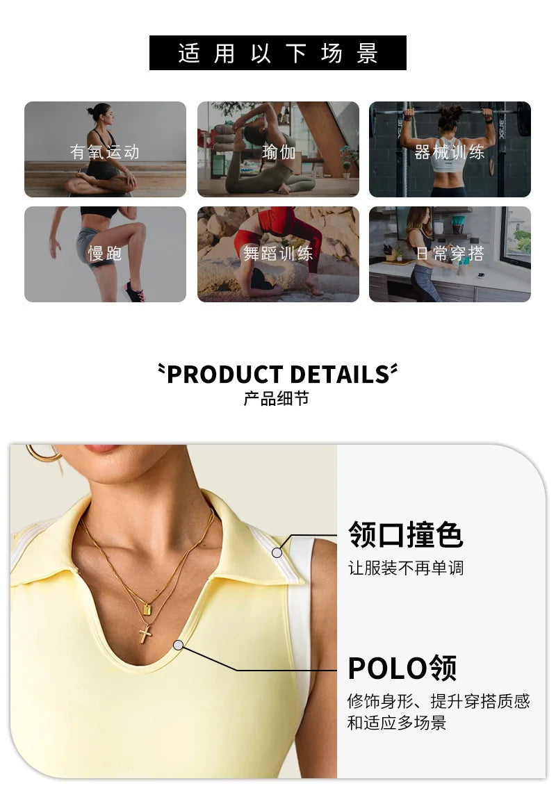 Tennis Dress with Shorts Pocket Woman Polo Collar Workout Active Golf Pickleball Clothes Breathable Casual Badminton Street