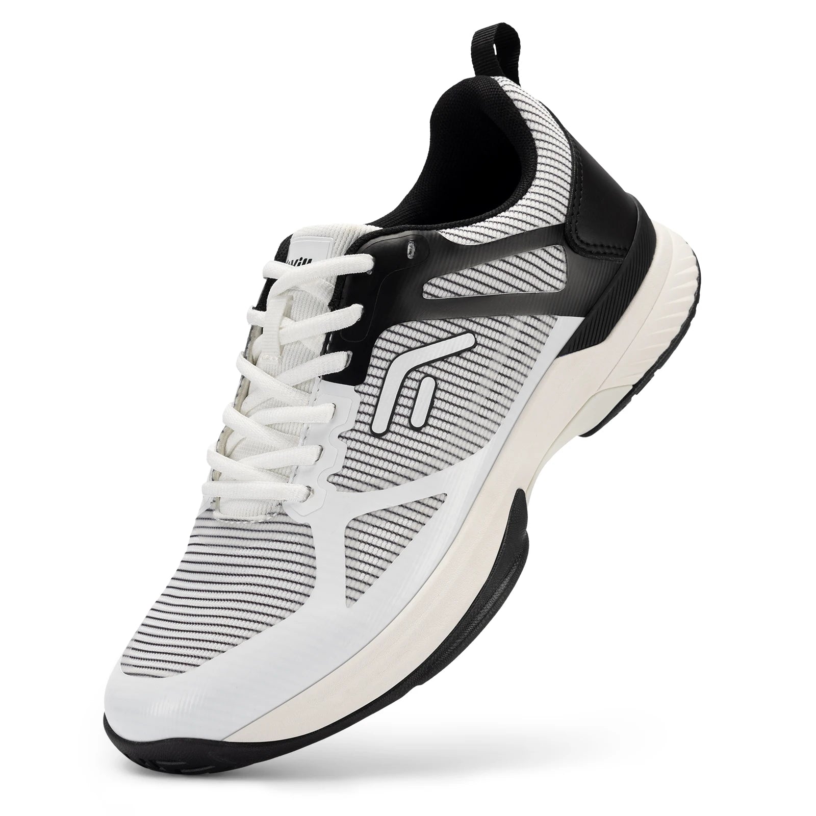 FitVille Men's Wide Pickleball Shoes Tennis Shoes Full Court Tennis Sneakers with Arch Support Lightweight Non-slip Sports Shoe