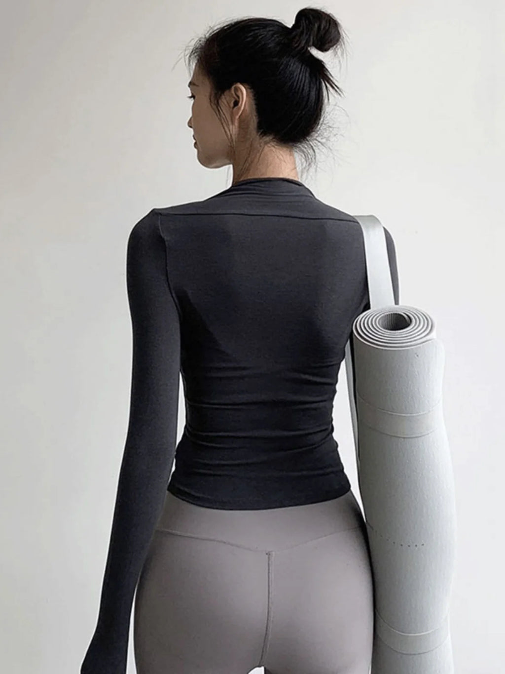 Women's Casual Sports Yoga Top Running Fitness Pilates Professional Training Clothes Quick Dry Breathable Long Sleeve T-Shirt