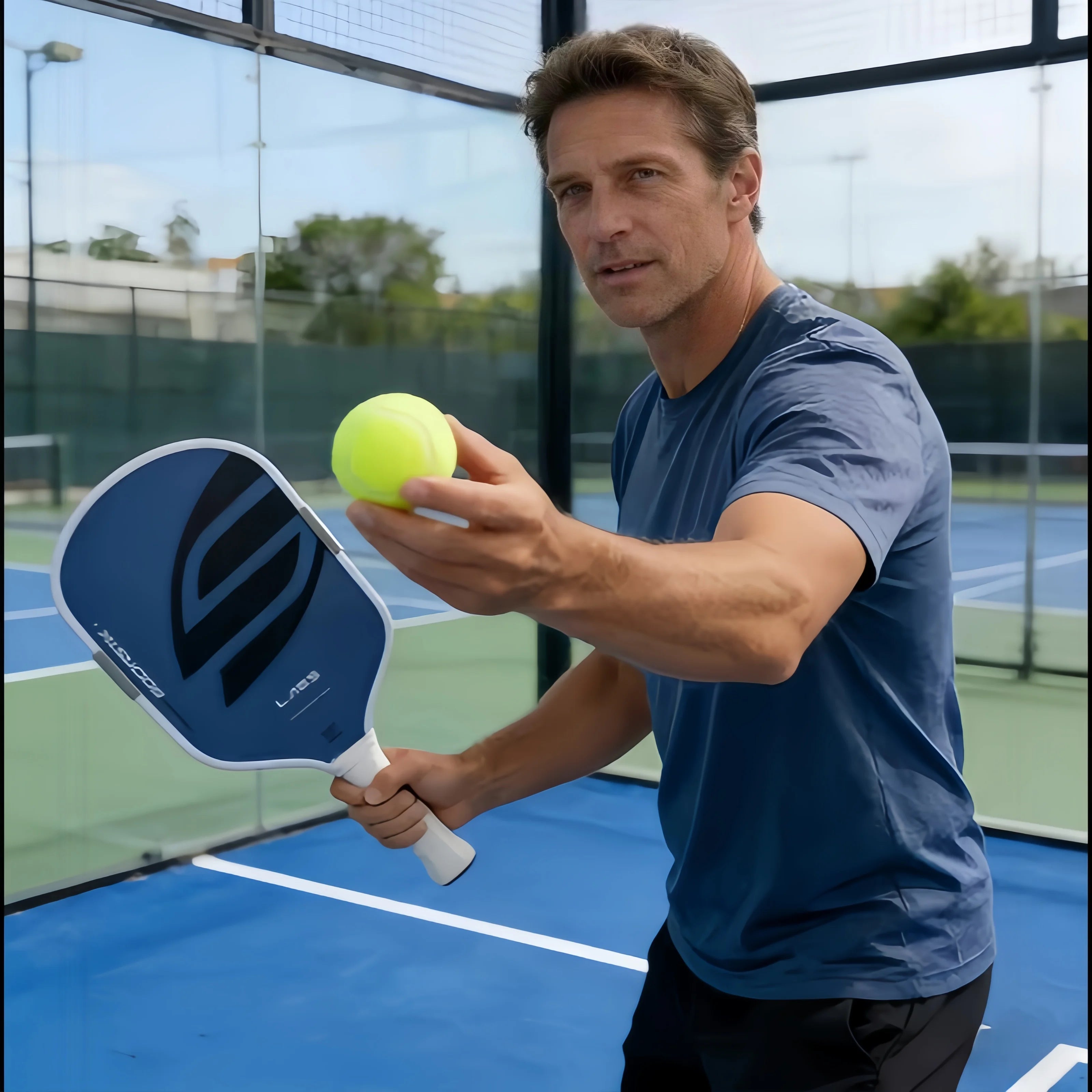 SLK Boom 5th Generation Hot-Pressed One-Piece Pickleball Paddle