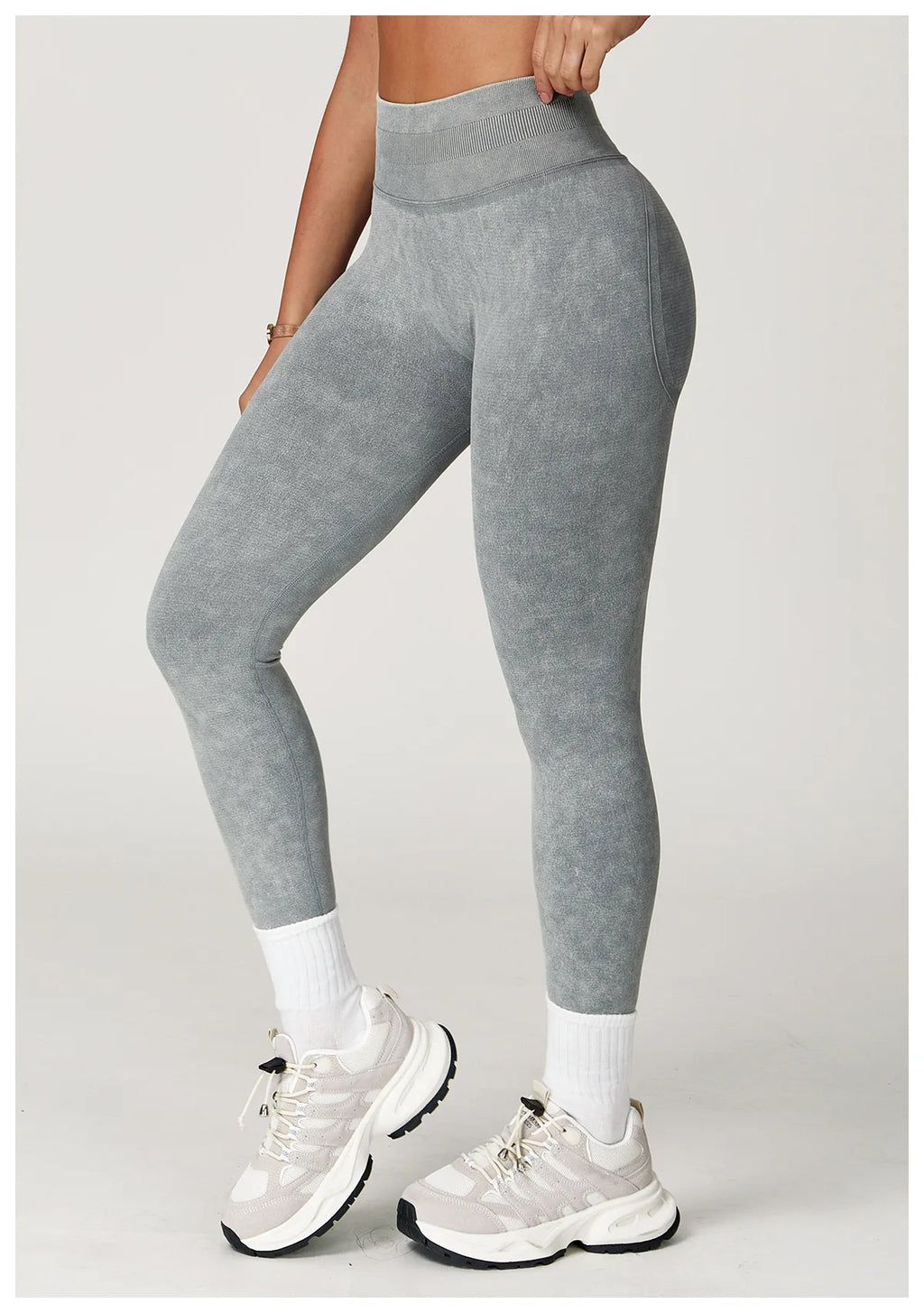 Yoga Pants Sports Leggings Women Seamless Sports Yoga Pant High Waist Ribbed Gym Clothes Fitness Workout Wear Scrunch Bum Tights