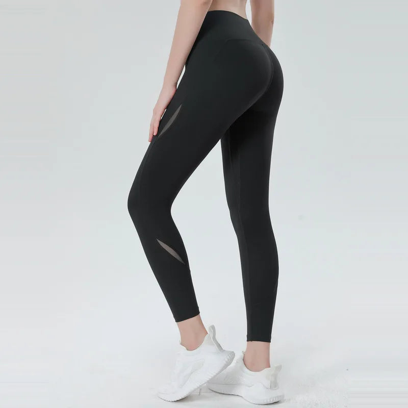 Yoga Pants Push-up Yoga Leggings Women Workout Gym Tights Sexy Sports High Waisted Hollowed out Quick Drying Women Workout Pants