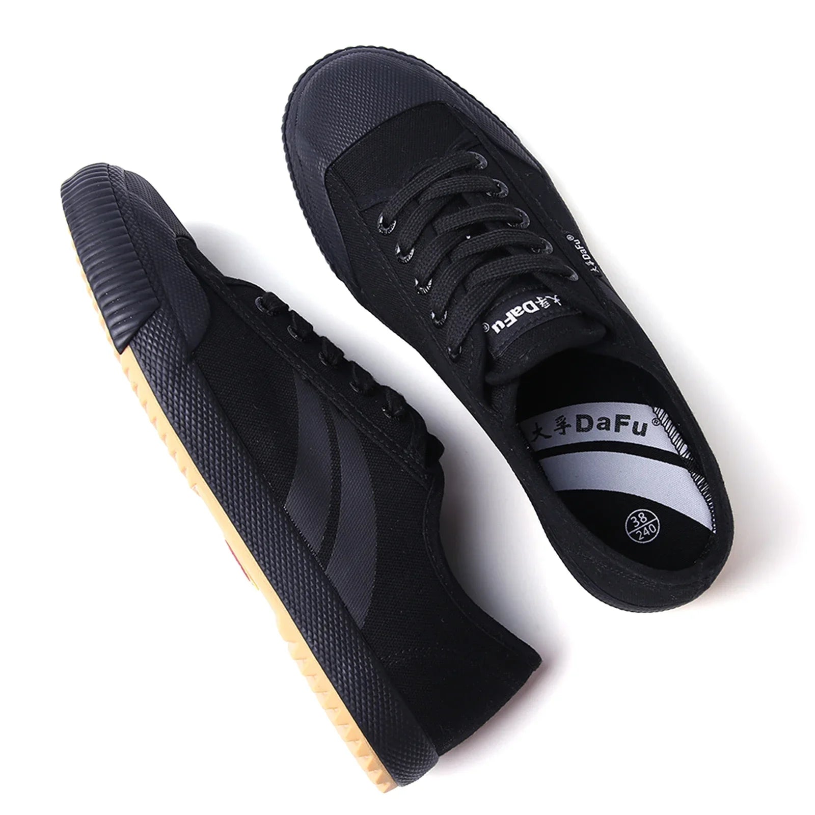 DaFu Shoes Improved Classical Sneakers Martial Arts All Balck Shoes