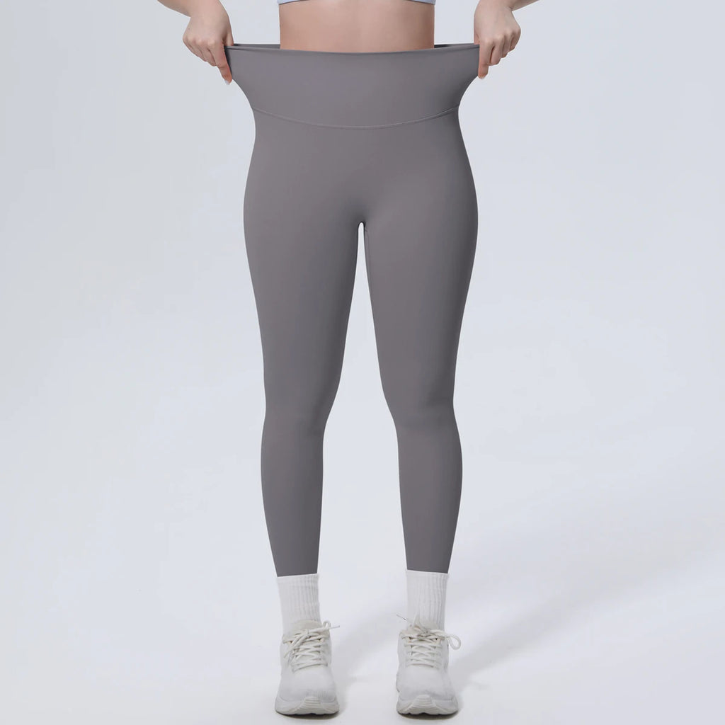 Summer Breathable Peach Buttocks Yoga Pants Solid Color High Stretch Sports Leggings Gym Push Up Outdoor Running Yoga Pants