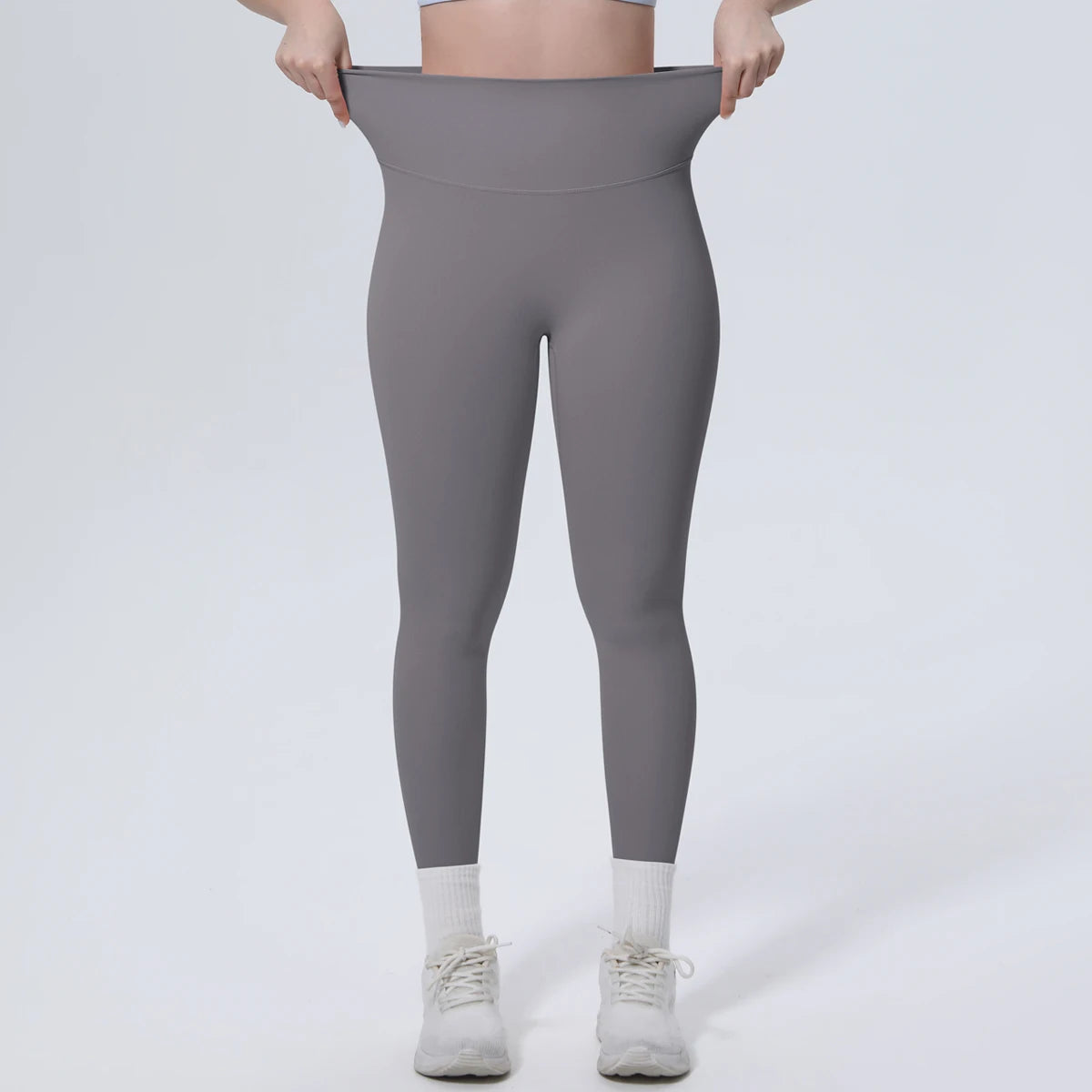 Summer Breathable Peach Buttocks Yoga Pants Solid Color High Stretch Sports Leggings Gym Push Up Outdoor Running Yoga Pants