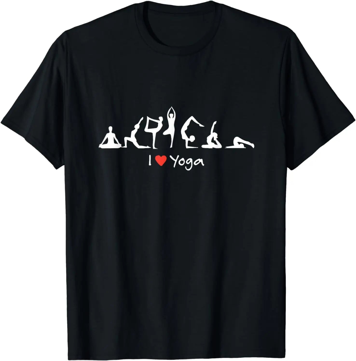 Yoga Workout Cute Funny Graphic Top Tee I Love Yoga T-Shirt  Vintage T Shirt  Men Clothing Tops Camisas Streetwear