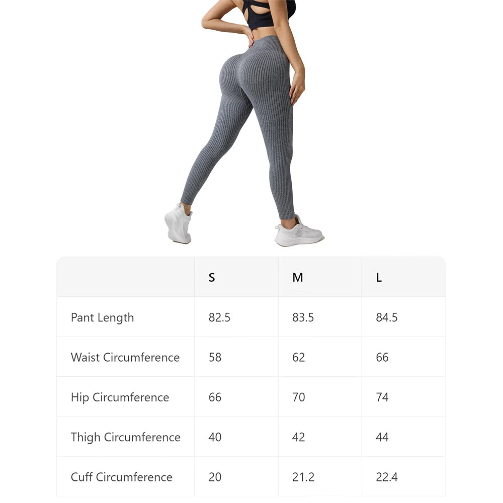 Solid Color Yoga Pants, Women's High-Waist Butt-Lifting Stretch Tight-Fit Sports Yoga Pants, High-Elasticity Yoga Pants