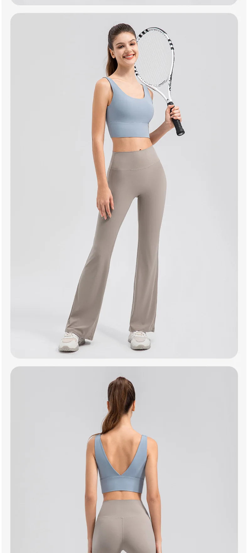 Yoga Pants Women High Waisted Yoga Pants with Pockets  Workout Flare Leggings Work Dress Pants Sports running fitness pants