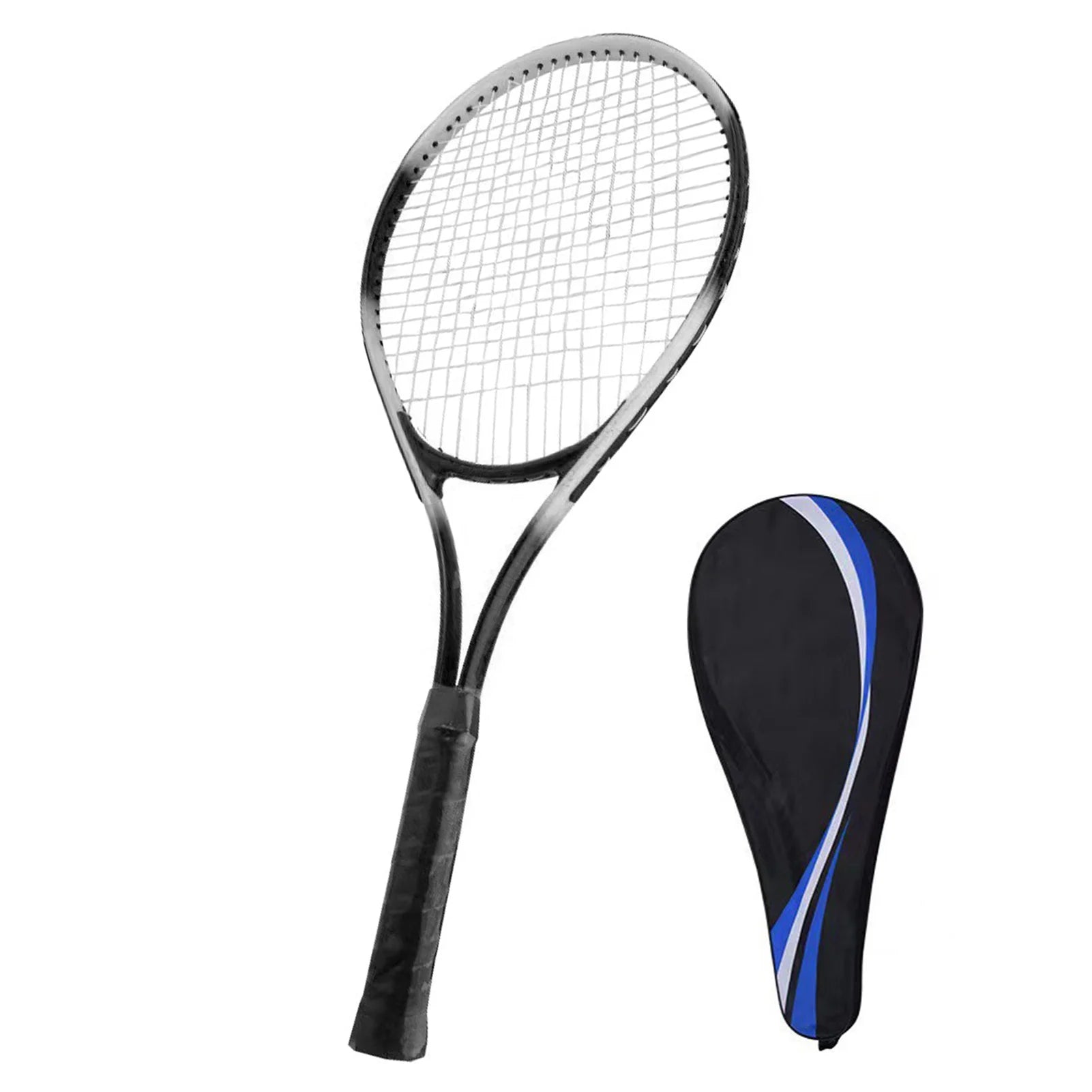 Single Tennis Racket Anti Slip Lightweight Exquisite Workmanship 27 Inch Tennis Racket Competition Training Ergonomic for Gym