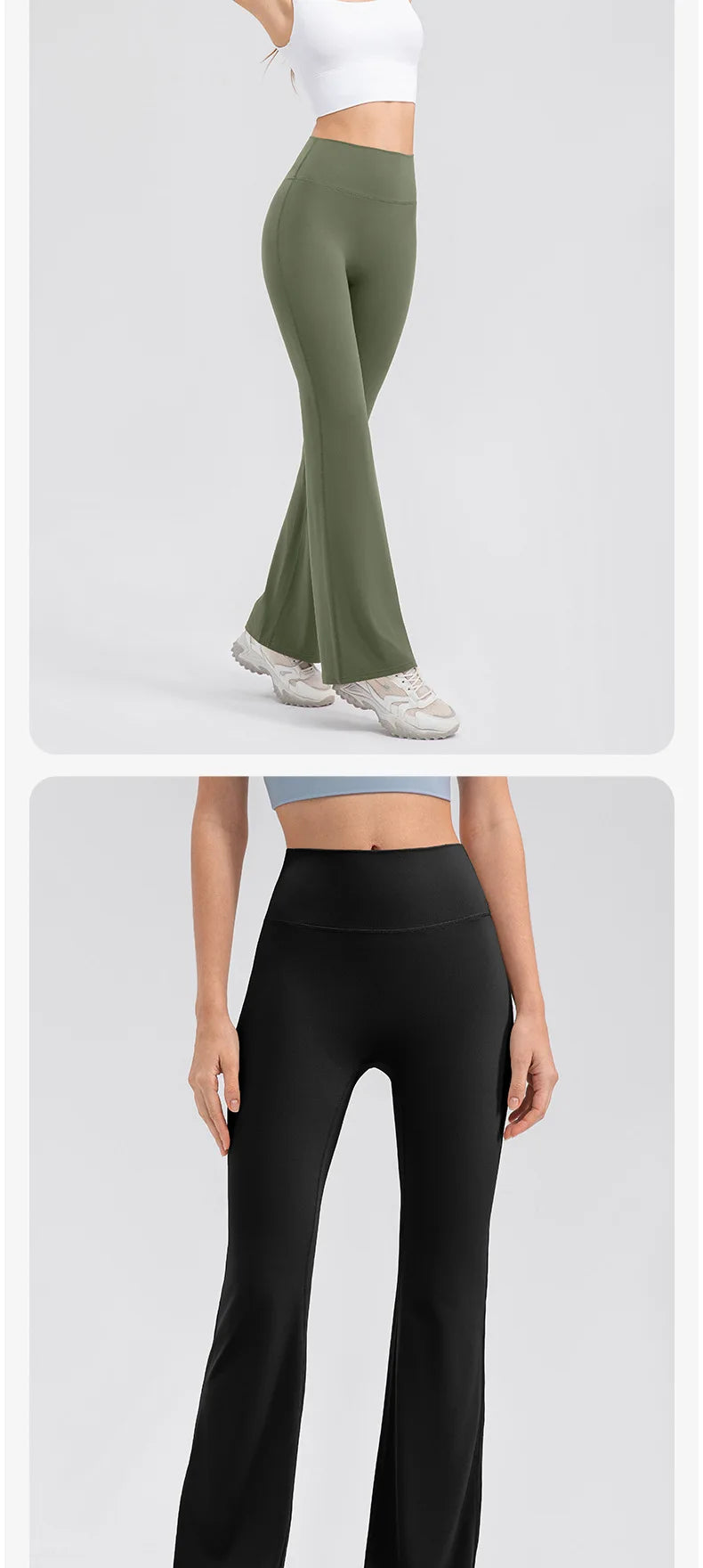 Yoga Pants Women High Waisted Yoga Pants with Pockets  Workout Flare Leggings Work Dress Pants Sports running fitness pants