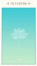 Yoga Mat Towel with Foot Loops, Non-Slip & Odor Barrier, Large Size Quick Dry Cover for Yoga Mat