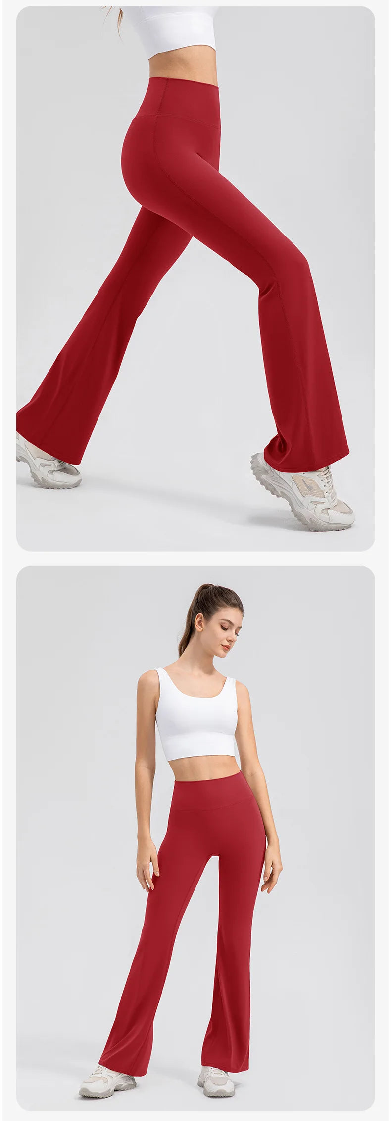 Yoga Pants Women High Waisted Yoga Pants with Pockets  Workout Flare Leggings Work Dress Pants Sports running fitness pants